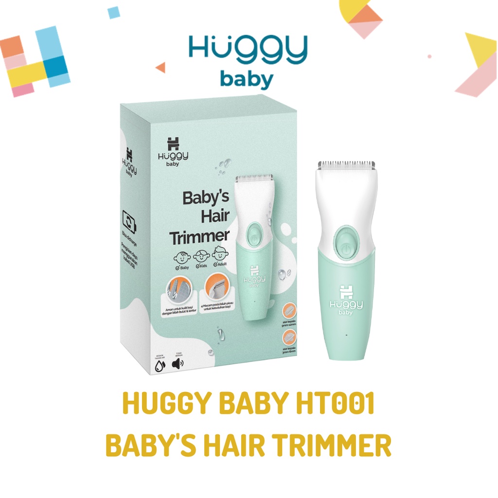 HUGGY BABY HT001 Baby Hair Trimmer | Alat Cukur Rambut Bayi Anak Dewasa