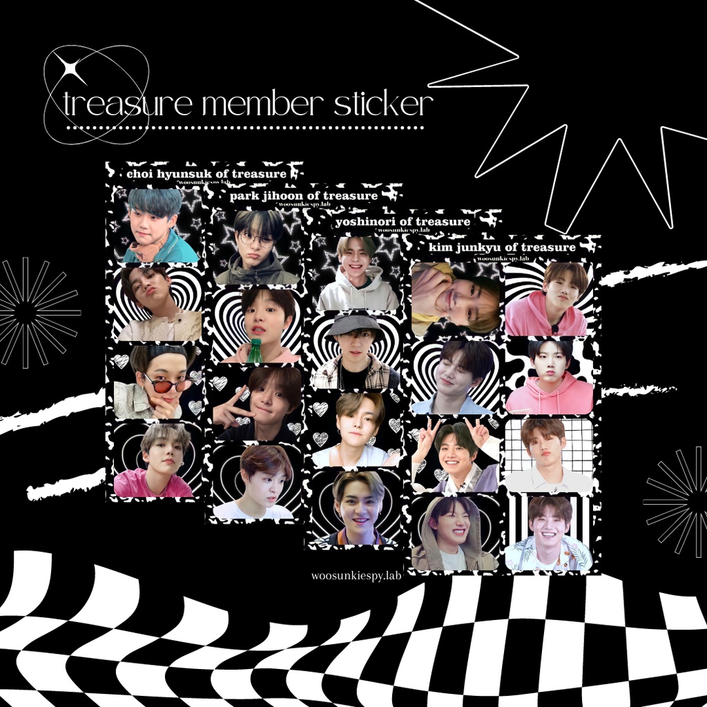 

[woosunkiespy.lab] treasure member sticker kiss cut