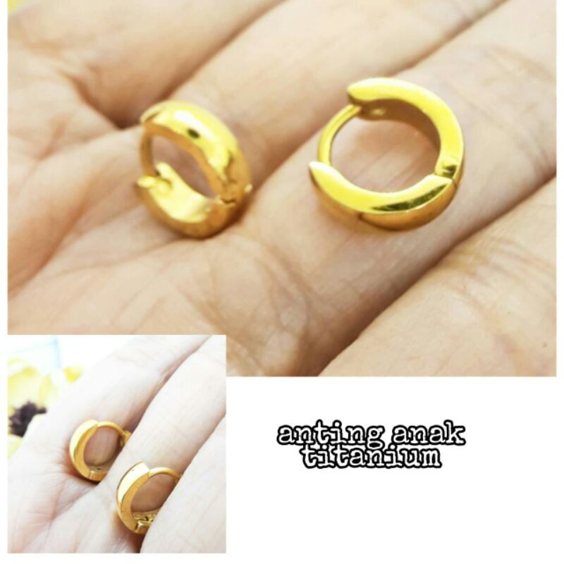 anting anak titanium