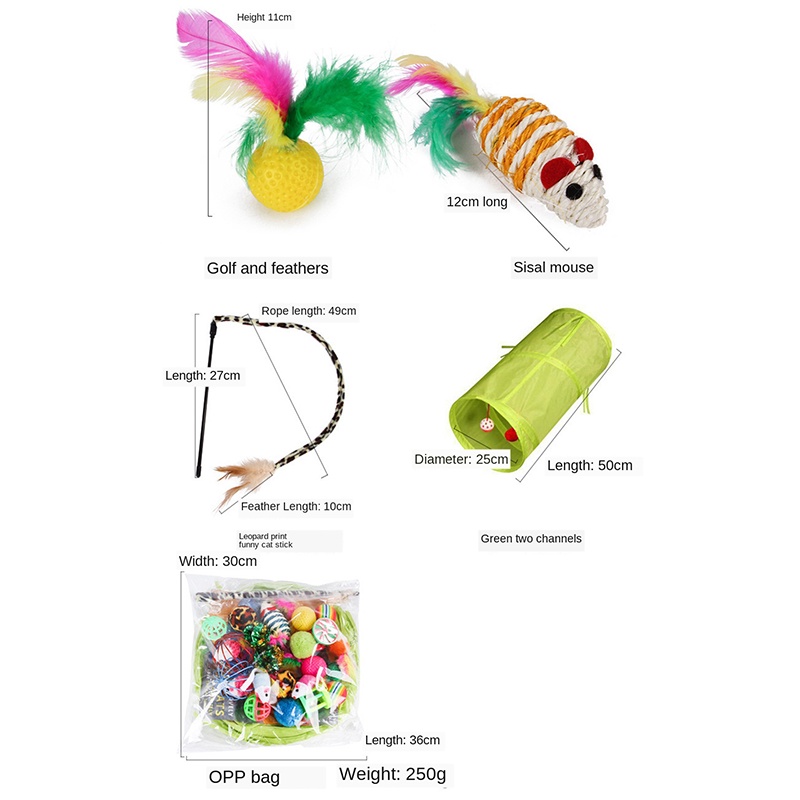 Mainan Hewan Mainan Kucing Isi 21pcs Cat Toys Set Bentuk Tikus Bunyi Bisa Bunyi Mainan Anjing