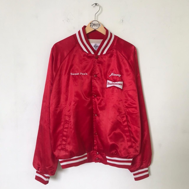jaket vintage budweiser