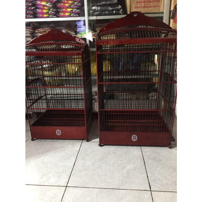 TERLARIS Kandang kotak kayu no.3 - kandang burung - kandang ebod kayu - sangkar HGS0X-15