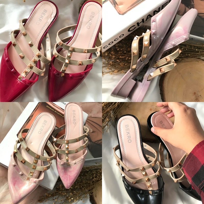 Sepatu Sandal Valentino DEFFECT SEDIKIT LUNTUR DAN LEM KURANG RAPI Import Bekro 560