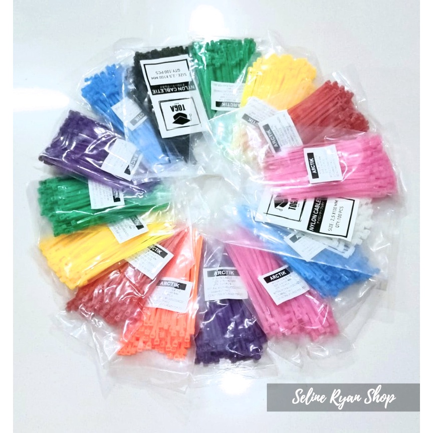 

Kabel Ties Tali Pengikat Nylon 10 cm (Per pack isi 100 pcs)