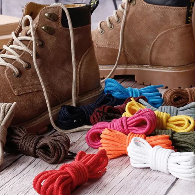 Tali Sepatu Bulat Warna Keren Murah 80cm 110cm