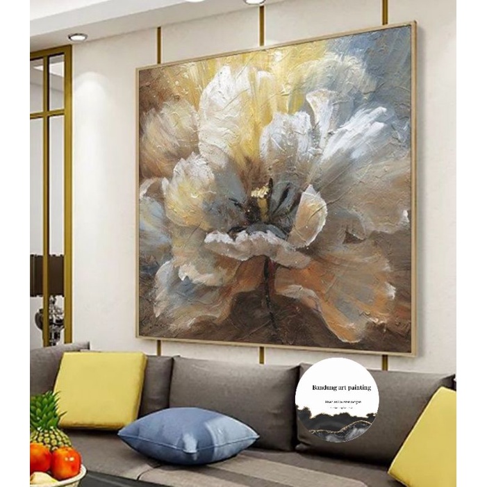 

lukisan bunga abstrak modern