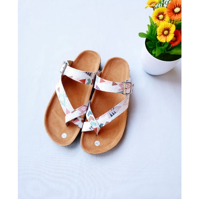 SB//Sandal Birken wanita Jempol Motif