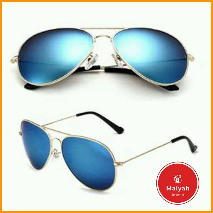 Kacamata Hitam Aviator Dewasa Pria Wanita Sunglasses Polarized model riben kaca mata murah termurah