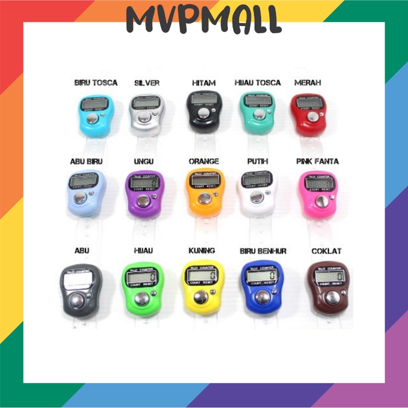 (Kemasan Kertas) Tasbih Digital Finger Counter Mini LCD Digital Zikir Muslim