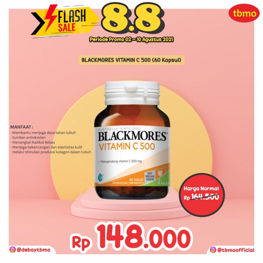 Blackmores Vitamin C 500 (60 Kapsul)