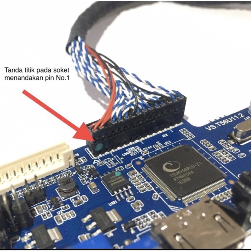 1PCS KABEL LAYAR TCON LVDS LED 30PIN 1 CHANNEL 2 CHANNEL 1CH 2CH 8BIT