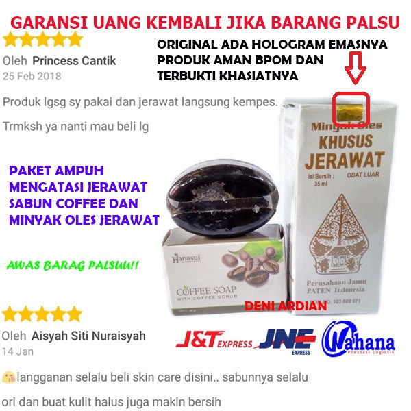 Sabun Coffe Dan Minyak Oles Khusus Jerawat Paket Perawatan Wajah Mengurangi Jerawat Dan Bekasnya Shopee Indonesia