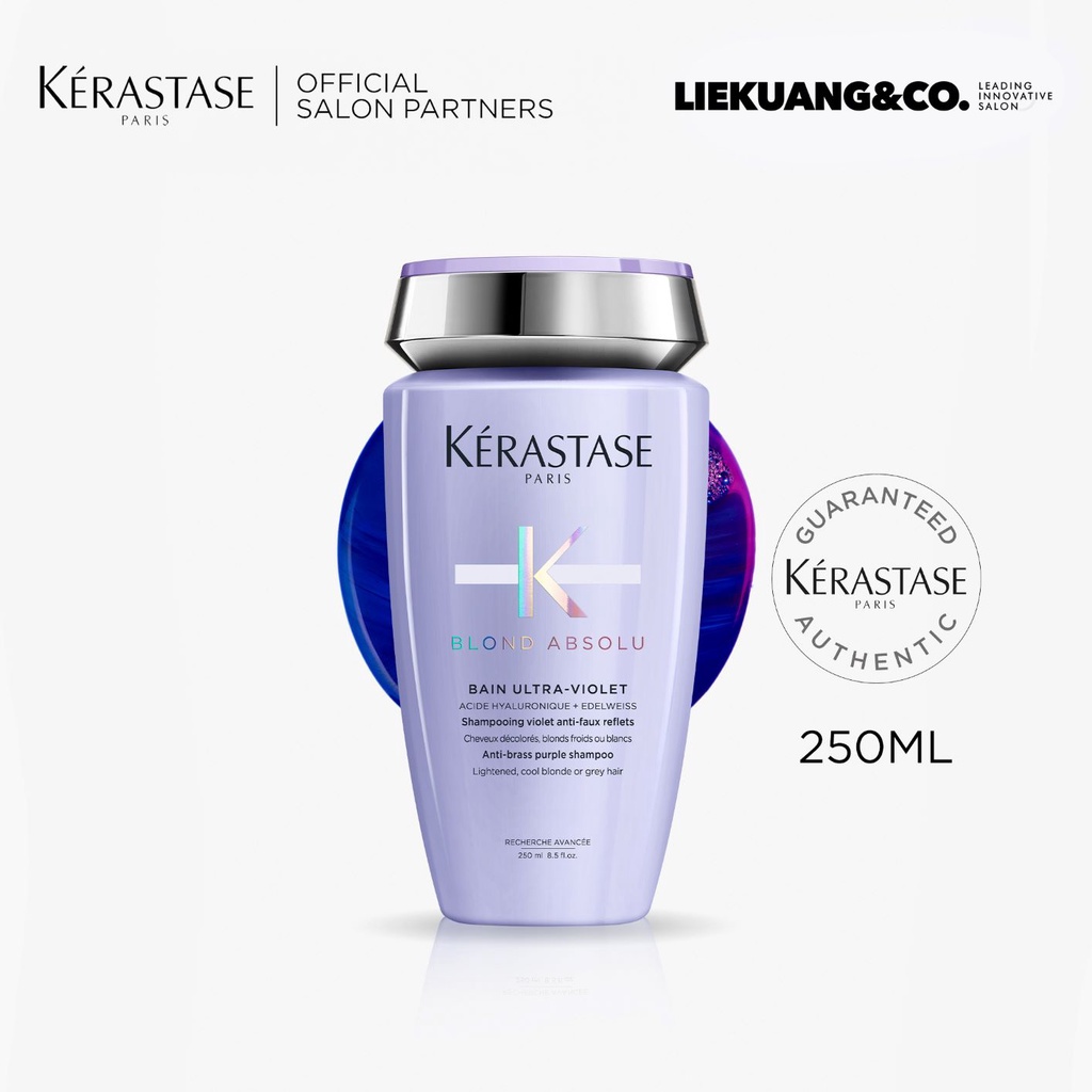 Kerastase Bain Ultra Violet 250ml Shampoo Rambut Dibleach