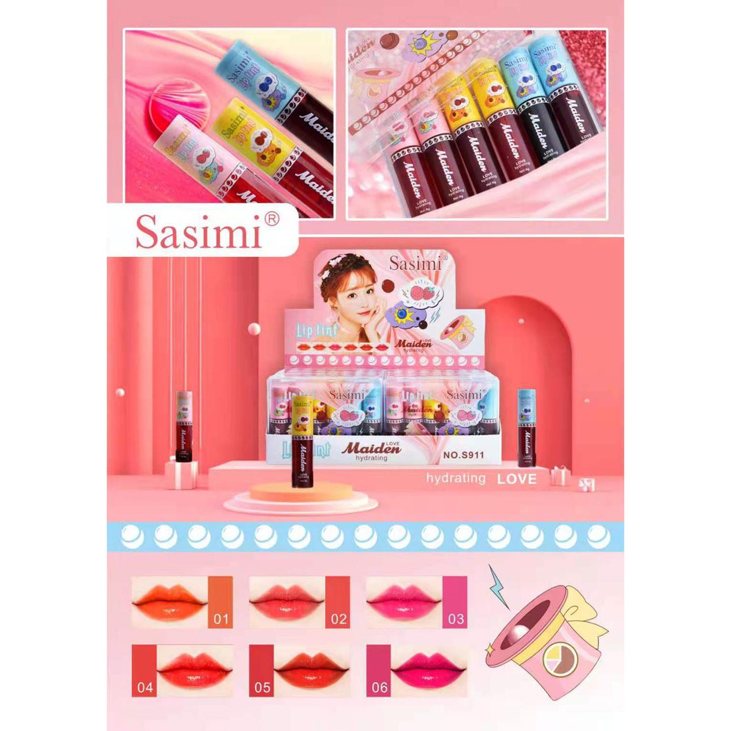 LIPTINT SASIMI ISI 6 LOVE MAIDEN S911