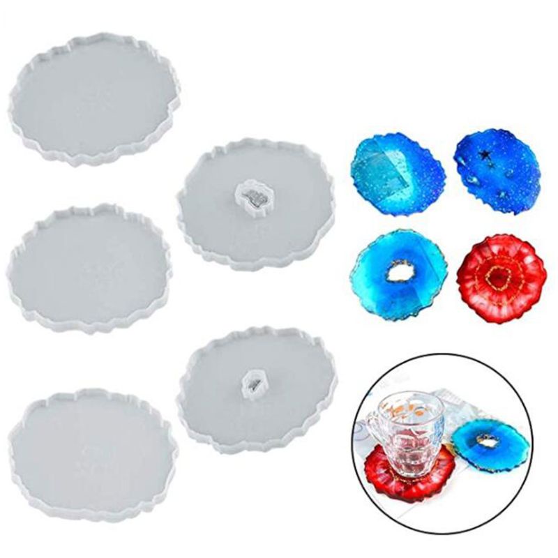 SIY  Crystal Epoxy Resin Mold Coaster Casting Silicone Mould DIY Crafts Making Tool