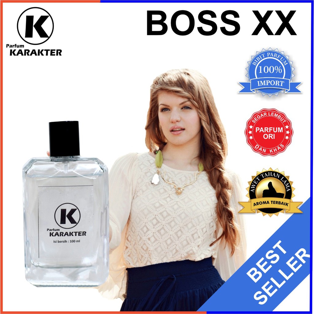 Parfum Cewek Boss XX Women  Bibit Parfum Import Wangi &amp; Tahan Lama  Kemasan 100ml | Bisa Cod | Terlaris