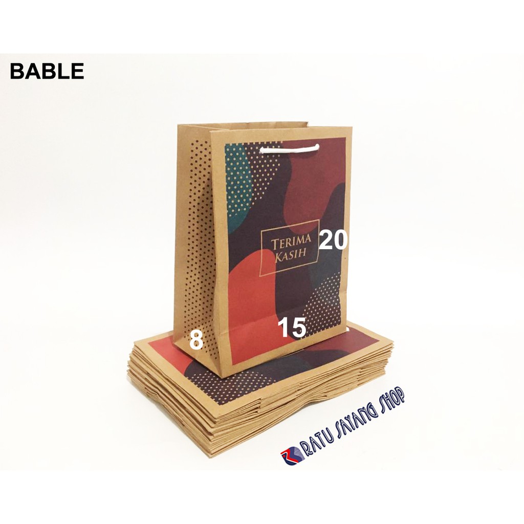 

TAS PAPER BAG BABLE (15 X 8 X 20)