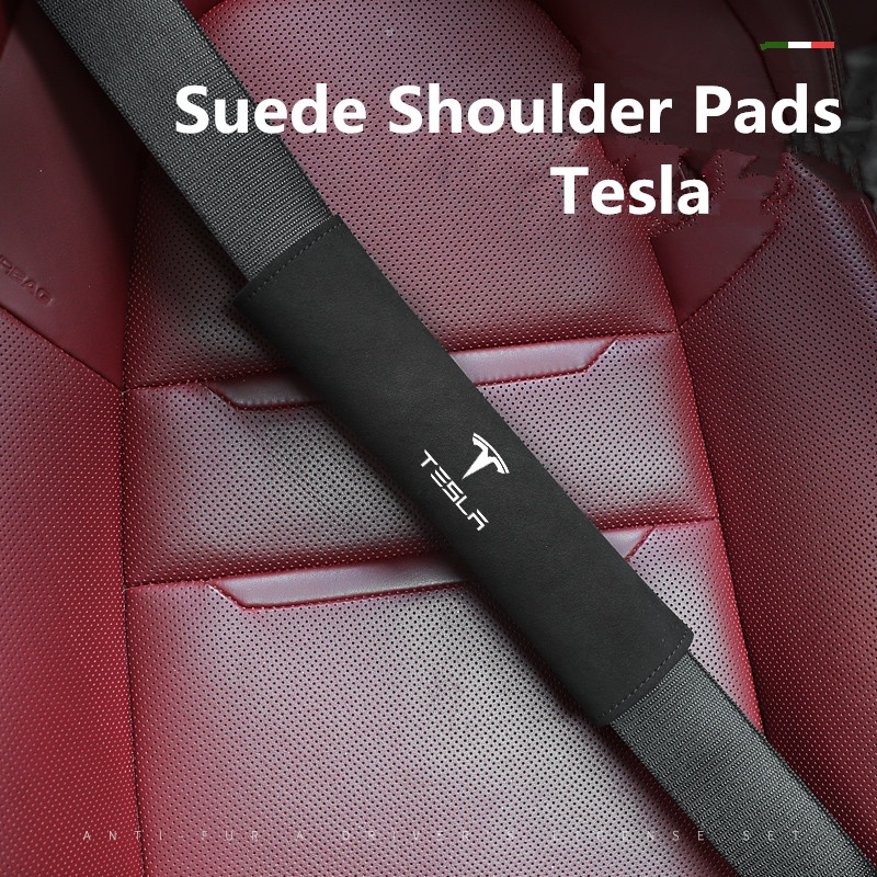 Cover Sabuk Pengaman Mobil Bahan Fluff Untuk Tesla