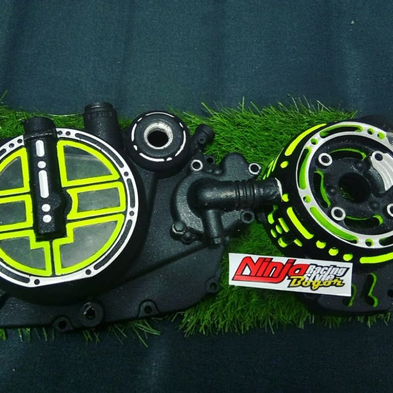 Bak Mesin Ninja R,SS Ninja RR Transparan Bubut Coak - Bak kopling akuarium ninja r,ss & ninja rr