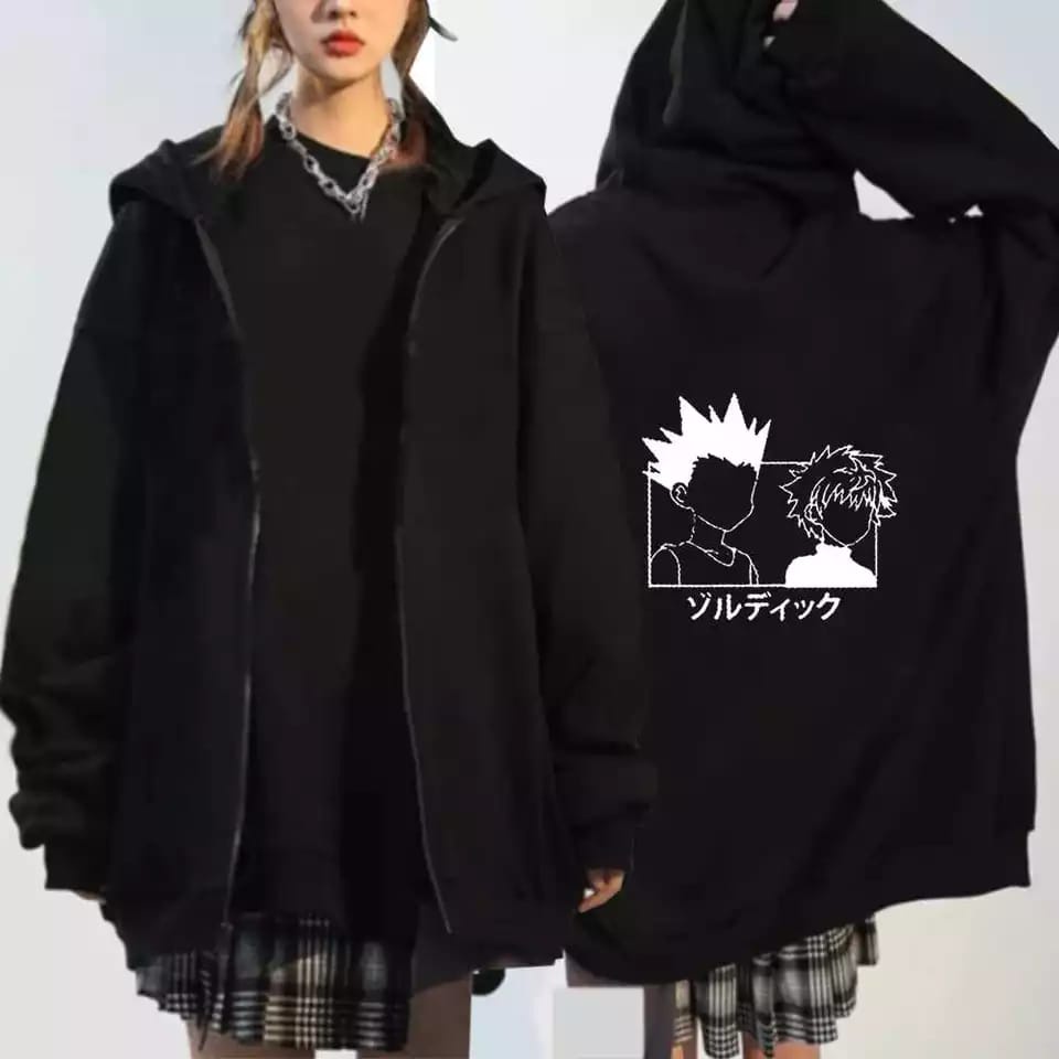 Hoodie Zipper Anime Hunterxhunter Killua Sweater Anime Hunter x Hunter Resleting Sleting Wanita Oversize Korean Style Xxl Murah Hoodie Zipper Wanita Oversize Polos Hoodie Ziper Wanita Oversize Murah Hodie Zipper Sweater Wanita Xxl Polos Sleting Resleting