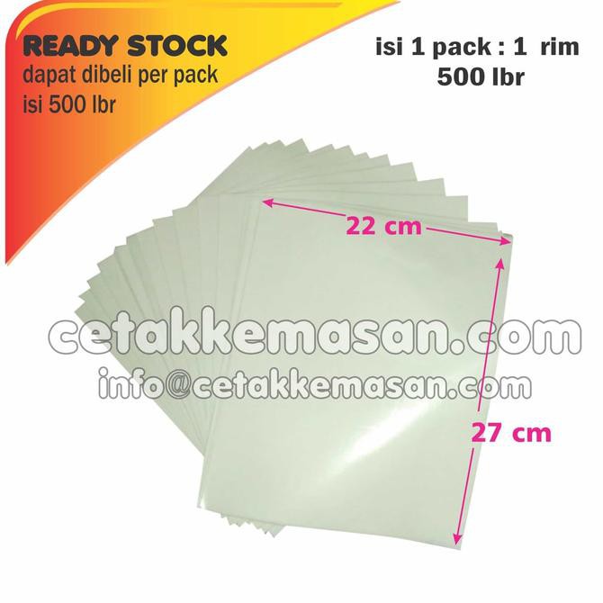 

Terlaris!!! Kertas Nasi / Burger Ala Kfc 28 Gsm Polos 22 X 27 Cm Isi 500 Pcs /Pack Ready Stock