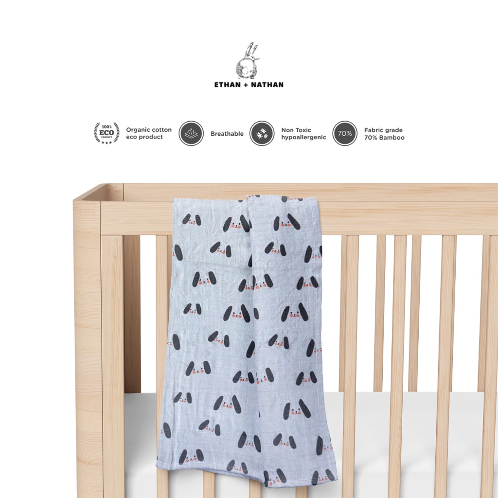 Ethan + Nathan Swaddle Blanket / Bedong Bayi Pattern - Puppy