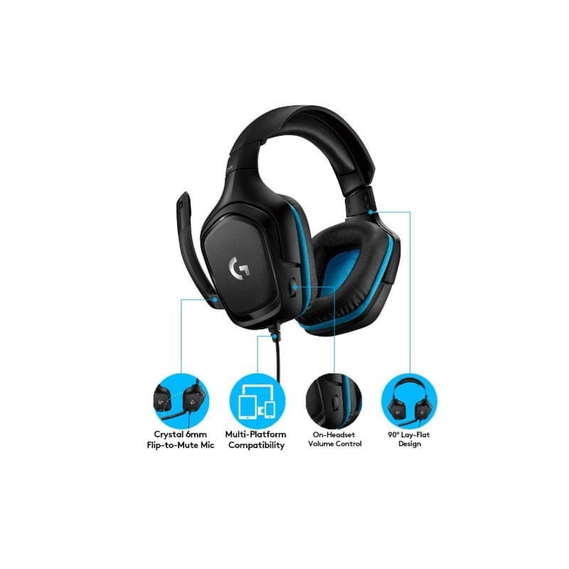 Logitech G431 7.1 Surround Sound Gaming Headset with DTS Headphone