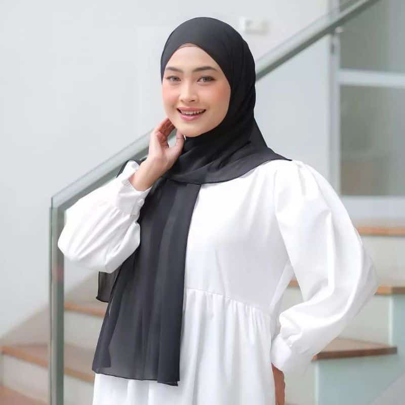 Pashmina Curve Melayu Pashmina Oval Tutup Pundak Ceruty Babydoll