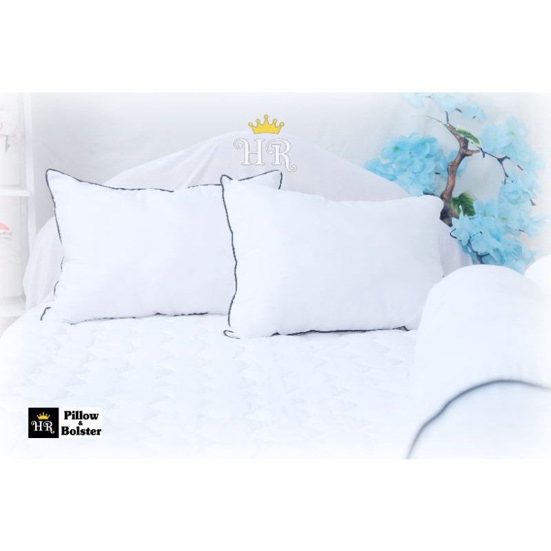 Bantal Hotel/Bantal Mewah/Bantal Mevvah/Bantal Putih/Bantal Tidur/Bantal Mixrotex/Bantal Elegan/Bantal 45*65cm/Bantal Silikon/Bantal Resleting/Bantal HR pillow &amp; Bolster see we