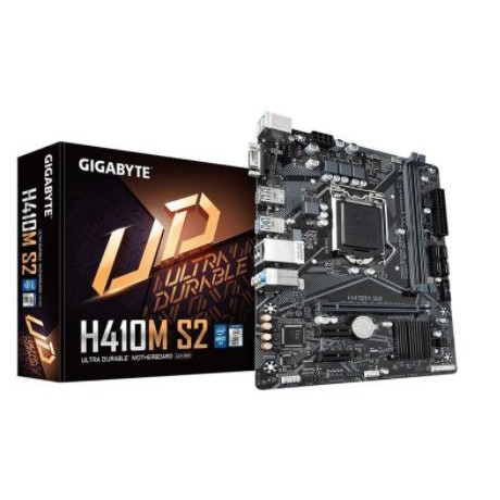 Motherboard gigabyte h410 intel gen 10 micro atx ddr4 lga 1200 sata3 ps2 vga usb lan audio h410m s2