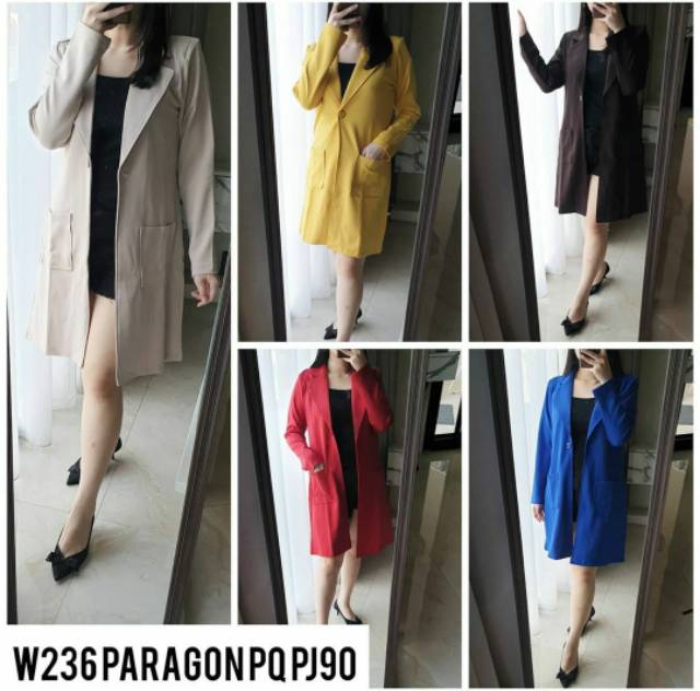 Long blazer coat