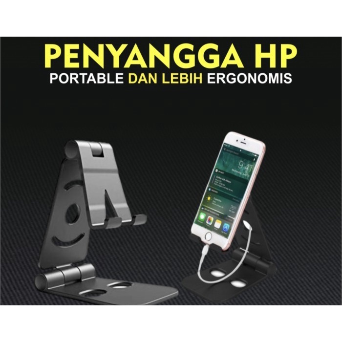 Dudukan Handphone Portable Promo - Penyangga HP Portable Ekonomis