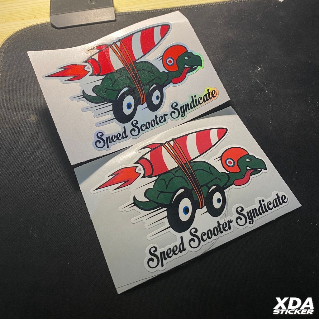 

STIKER/STICKER PRINTCUTT SPEED SCOOTER SYNDICATE VESPA KURO