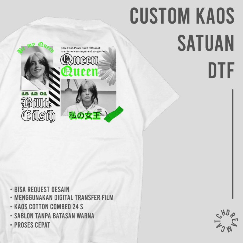 KAOS CUSTOM SATUAN DTF