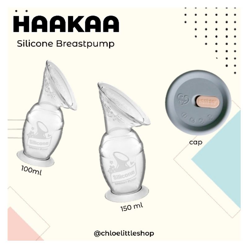 Haakaa Manual Breast Pump 100ml / 150ml / Pompa ASI