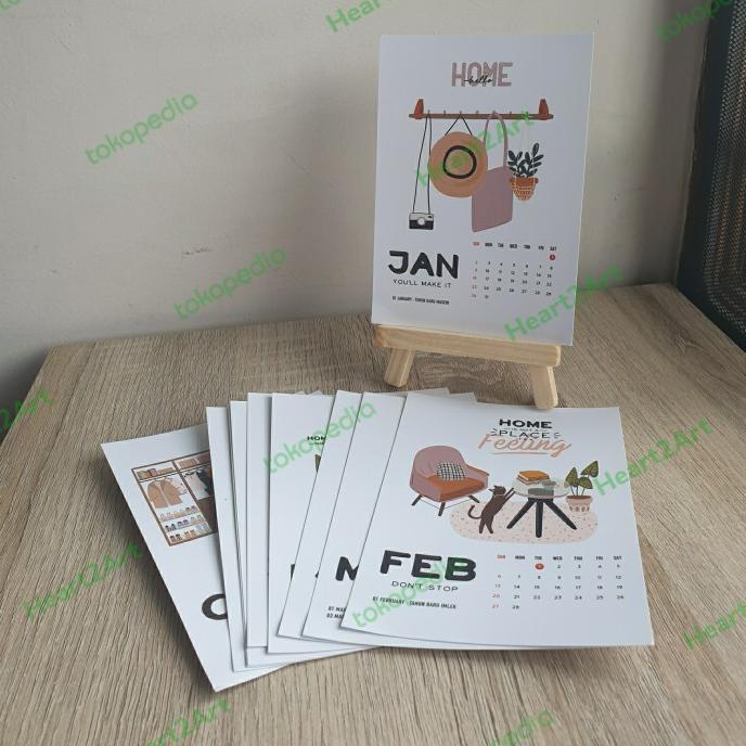 

Grosir Kalender Meja 2022 Home Decor Minimalis Aesthetic Isi 12 Lembar - Kalender+Stand