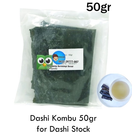 

TERBARU Dashi Kombu Share Size 50gr | Konbu | Rumput Laut