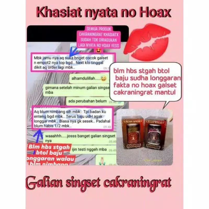 

JAMU GALIAN SINGSET CAKRANINGRAT