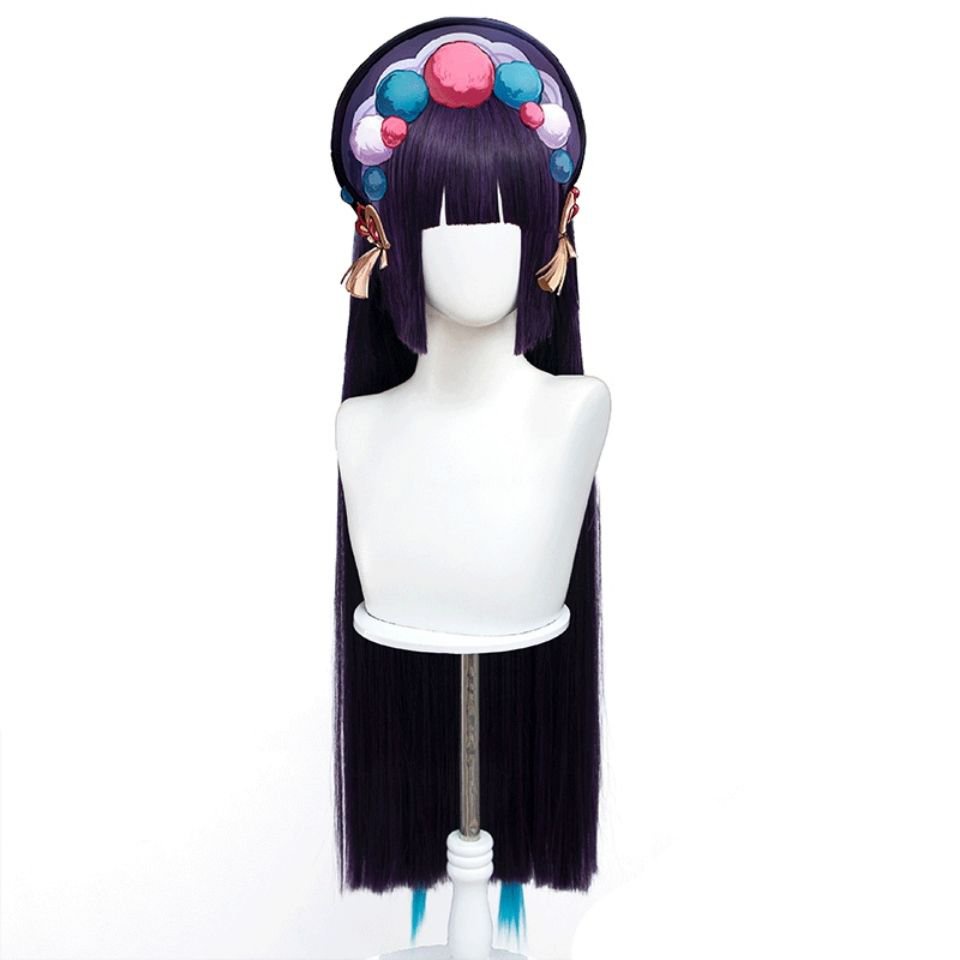 Genshin impact Yunjin Cosplay Wig Simulated Scalp Long Heat Resistant Wig With Twist Braid