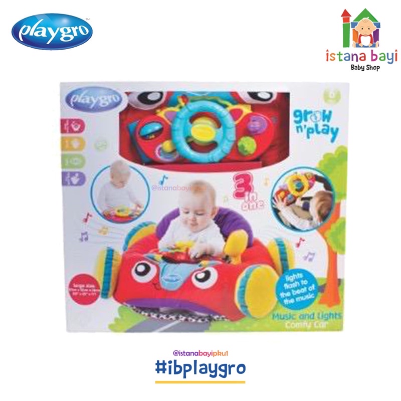 Playgro Music And Lights Comfy Car - Mainan anak