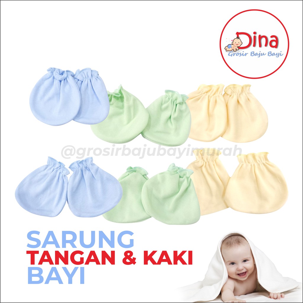 Sarung tangan kaki bayi ZAHDAN SNI 1 pack perlengkapan bayi baru lahir