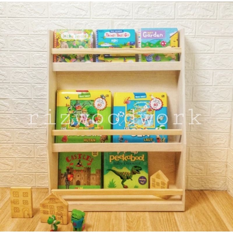 NOVA RAK BUKU ANAK, RAK BUKU MONTESSORI MURAH