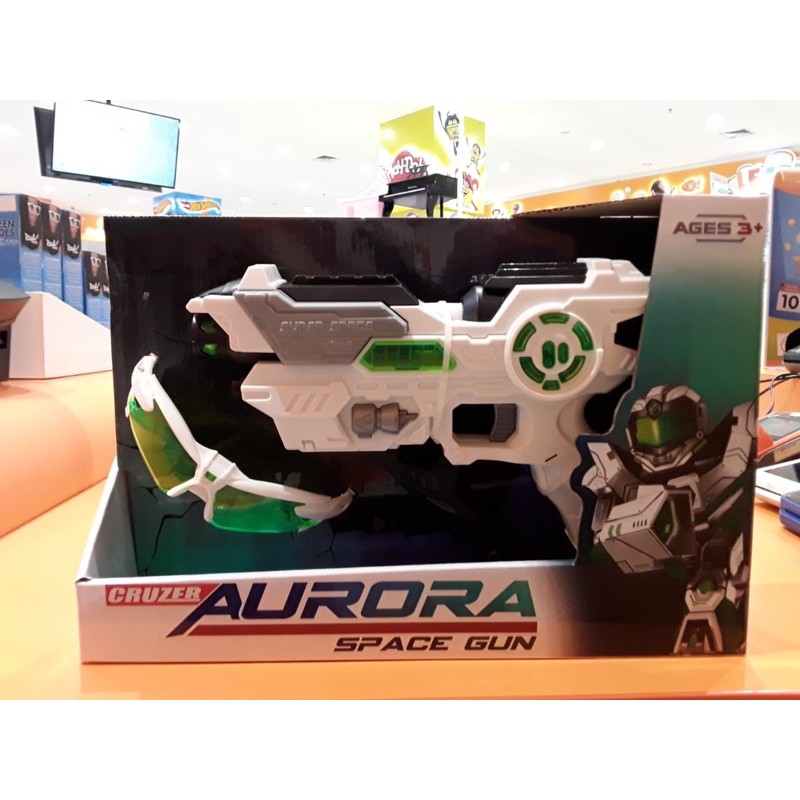 CRUZER AURORA SPACE GUN GLASSES / TEMBAKAN DAN KACAMATA ROBOT ORIGINAL TOYS KINGDOM