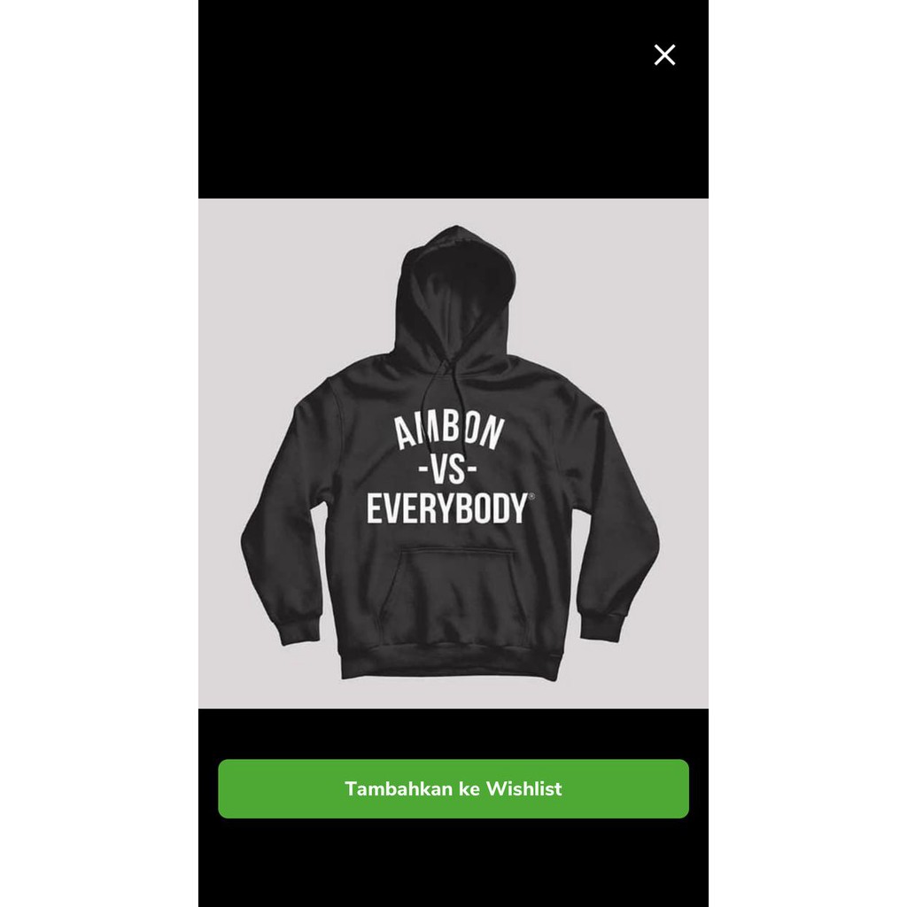hdh360HOODIE AMBON VS EVERYBODY JAKET SWEATER DISTRO FUN