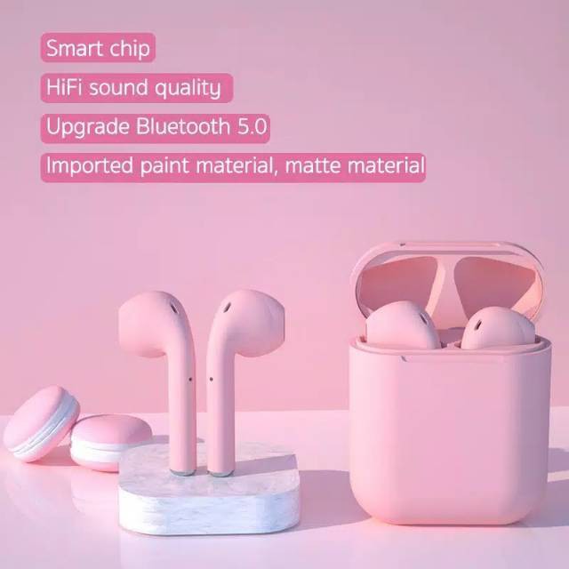 HEADSET EARBUDS BLUETOOTH INPODS 12 MACARON