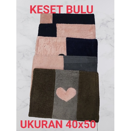 (RS)KESET BULU LOVE ANTI SLIP