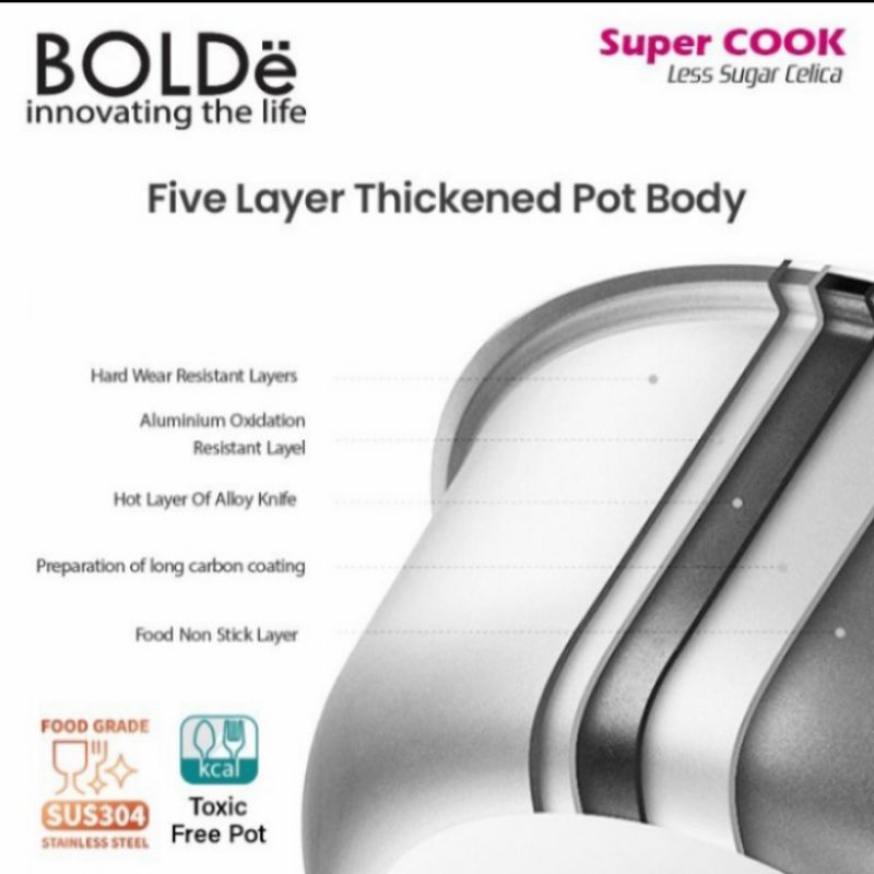 BOLDë Super Cook Less Sugar Celica 1.2L
