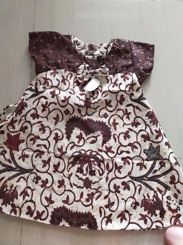 Dress Batik Anak Size M Usia 4-5,5th