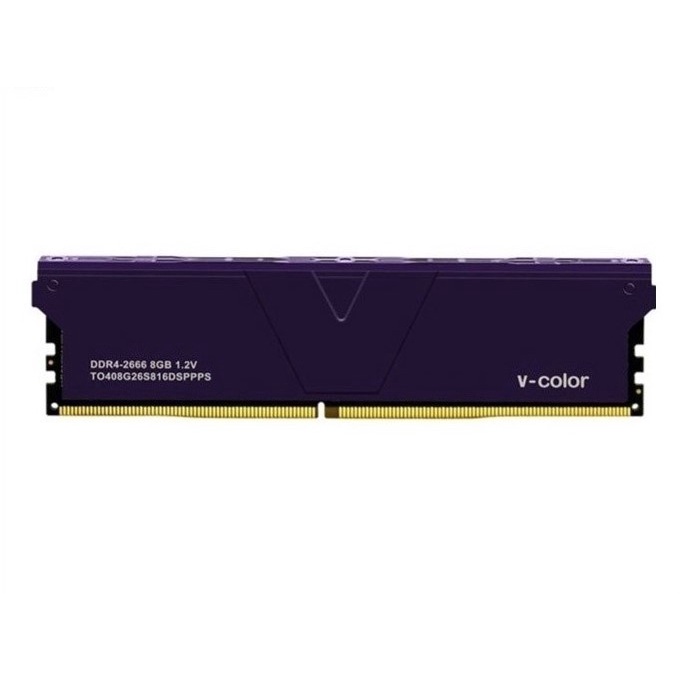 V-Color DDR4 Skywalker Plus 8GB (1X8GB) 2666MHz - Purple Heatsink