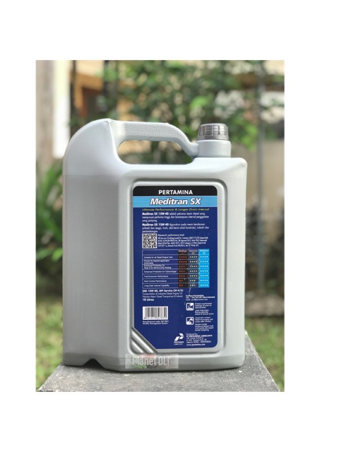 OLI PERTAMINA MEDITRAN SX SAE 15w-40 galon 10 liter